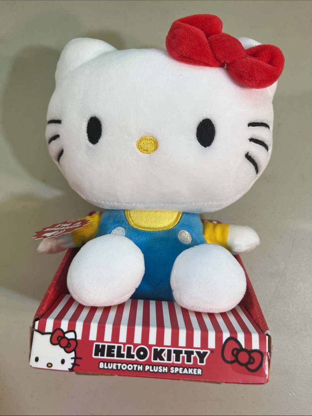 Hello Kitty Plush Bluetooth Speaker - White, Red, Blue, Yellow